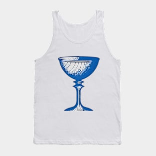 Chalice Blue Shadow Silhouette Anime Style Collection No. 325 Tank Top